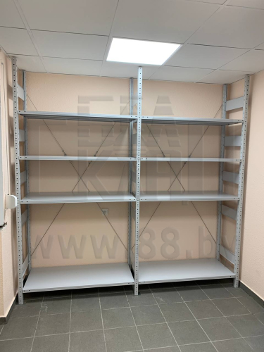 Стеллажи на зацепах - САМ УС (нагрузка на полку 200-300кг)