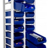 Стеллаж контейнерный две секции