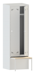Шкаф гардеробный типа ШОД: ШО 2C (1800*600*500мм)