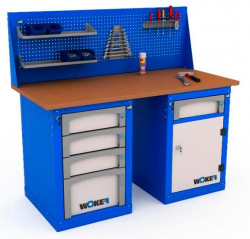 Верстак слесарный двухтумбовый WOKER WB 1500.401-1