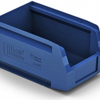 Ящик полимерный 12.402 синий (лоток складской)