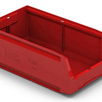 Ящик полимерный многооборотный Logic Store 12.414 (контейнер складской) красный