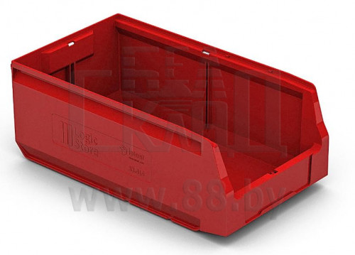 Ящик полимерный многооборотный Logic Store 12.414 (контейнер складской) красный