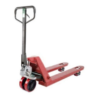 Тележка гидравлическая 2500 кг 1150 мм TOR AC(J) (полиуретановые колеса)
